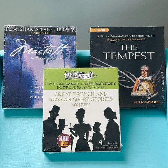 NEW in BOX Shakespeare Bundle with bonus French & Russian Short Stories CDs - Picture 1 of 9